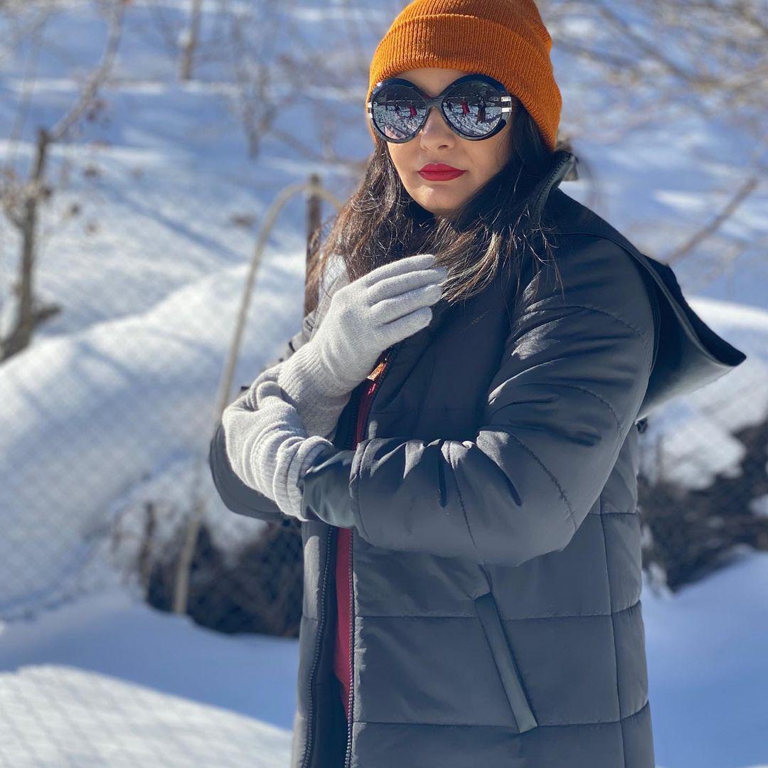 لیدا کیانی در برف