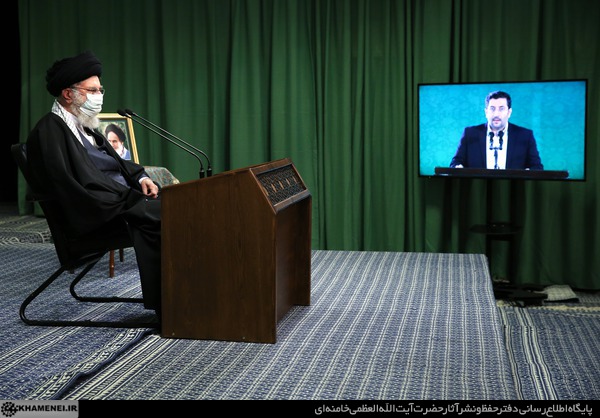 نشست تصویری رهبر انقلاب آیت الله خامنه ای با مداحان اهلبیت در سالروز ولادت حضرت زهرا سلاماللهعلیها