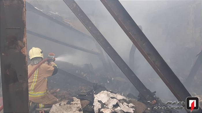 آتش سوزی در تهران