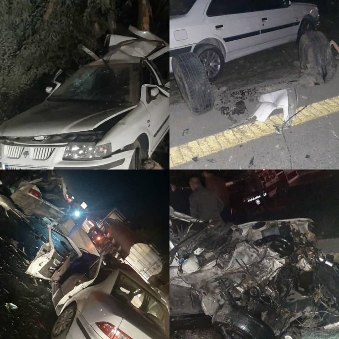 اولین تصاویر از تصادف مرگبار خوزستان