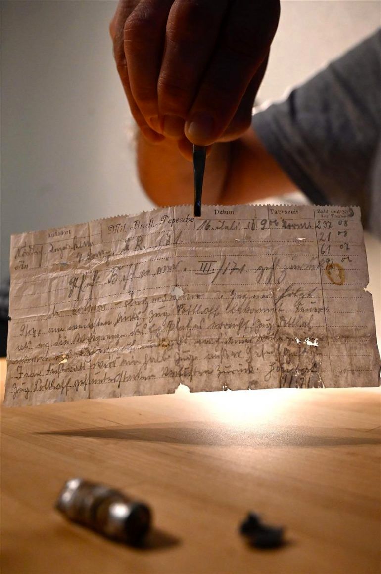 پیدا شدن نامه نظامی قدیمی بعد از ۱۱۰ سال