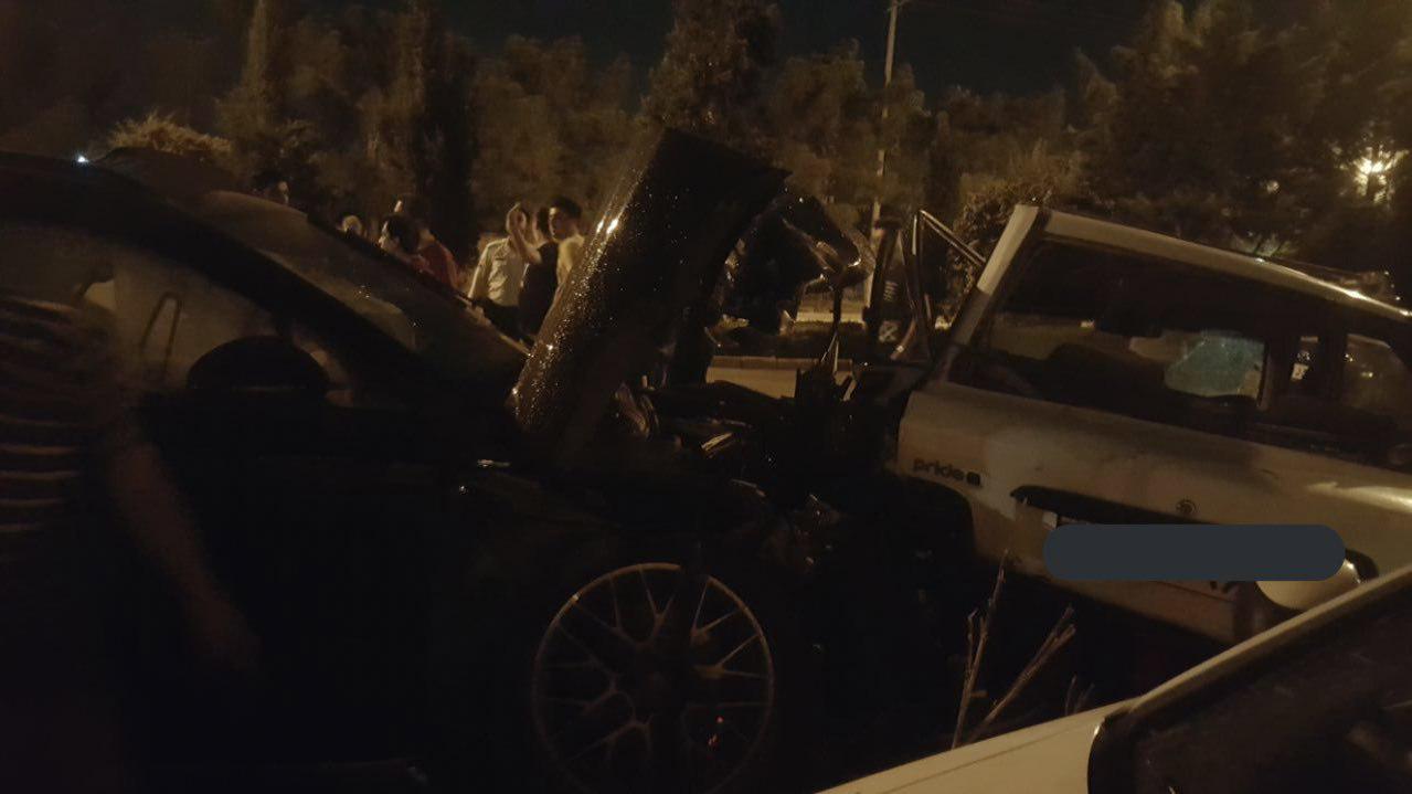 تصادف دو پورشه در اصفهان