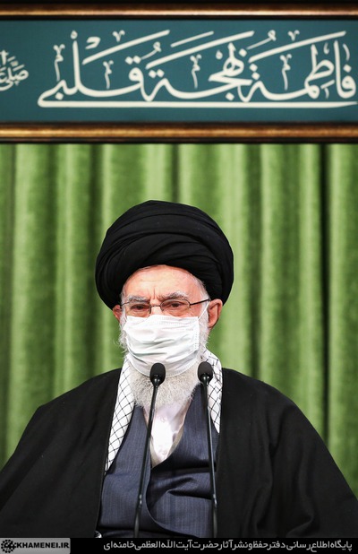 نشست تصویری رهبر انقلاب آیت الله خامنه ای با مداحان اهلبیت در سالروز ولادت حضرت زهرا سلاماللهعلیها