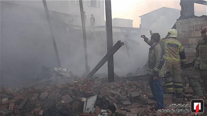 آتش سوزی در تهران