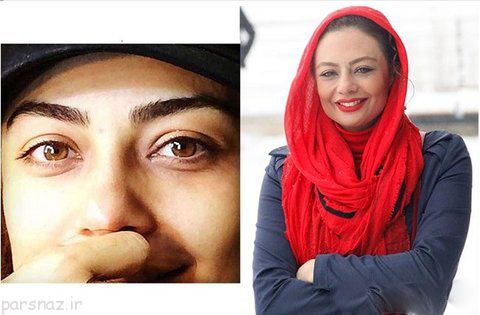 عکس بازیگران زن مشهور ایرانی قبل و بعد از آرایشیکتا ناصر