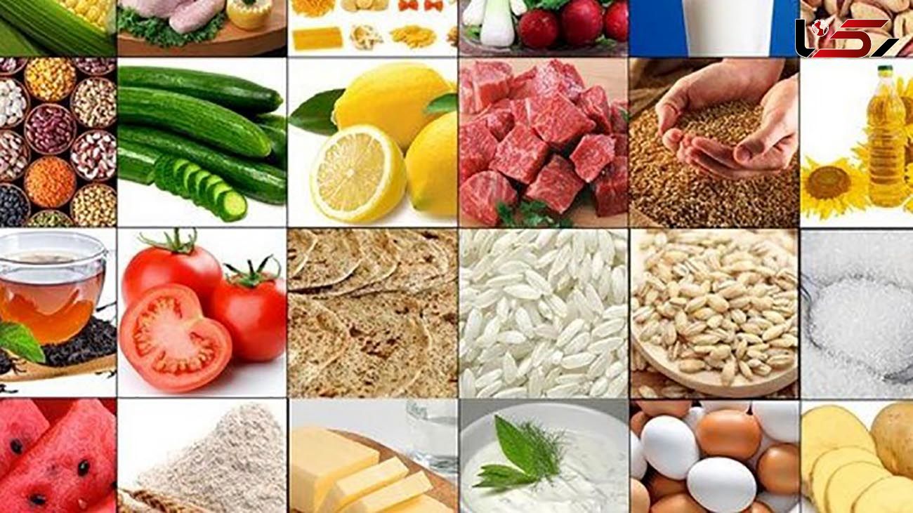 میزان افزایش قیمت کالاهای اساسی در سال99 + جدول