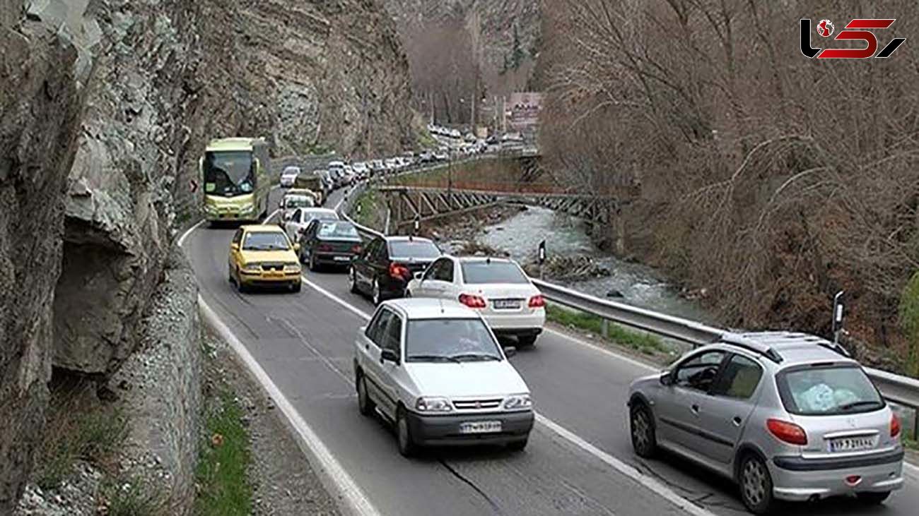 ترافیک در جاده چالوس
