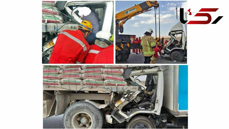 عکس باورنکردنی از یک تصادف ! / در جاده سیمان رخ داد