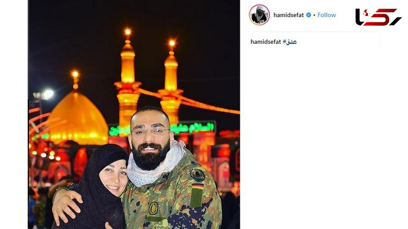 عکس حمید صفت و مادرش در کربلا او در پرونده قتل با وثیقه آزاد است عکس