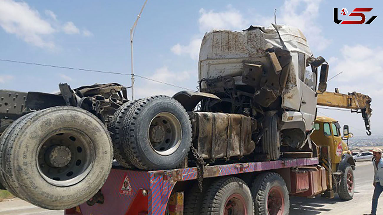 عکس های واژگونی تریلی حامل سوخت/خطر بیخ گوش بجنوردی ها